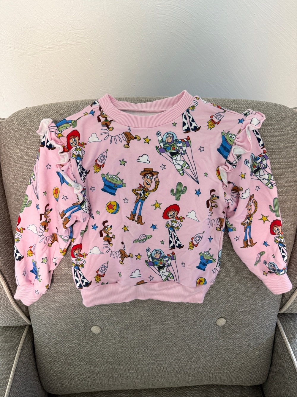 Little Sleepies Toy Story Ruffle Sweatshirt